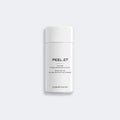 Peel 27 micro-exfoliating powder bottle on a light gray background